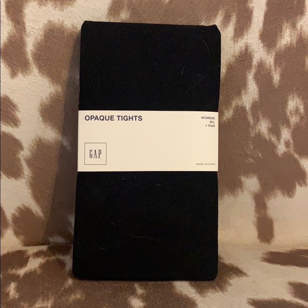 Opaque Black Tights by Gap